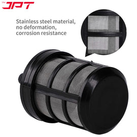 Buy now the JPT heavy-duty pressure washer inlet hose filter, featuring high-quality plastic build, stainless steel filter, and heavy design at the bottom.