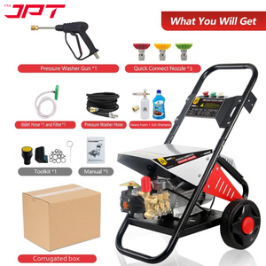 JPT Pro Series 3.7HPC Commercial Car Wash Machine | 2800-watt Powerful Motor | Max. 250 Bar Power | Max. 2655 PSI Pressure | Max. 16 L/Min Water Flow | Best for Car Service Centers, Industrial & Home Cleaning