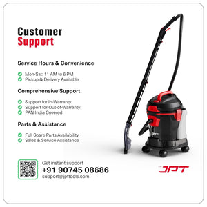 JPT Pro Series 15L Carpet Vacuum Cleaner | 1400W Motor | 17kPa Suction | 15L Tank & 4.5L Soap Tank | Wet & Dry Cleaning | Deep Cleans Carpet, Sofa, Curtains, Mattress, Floors