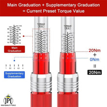 JPT 1/2 Inch Square Drive Torque Wrench, 5-110N.m, Bi-Directional Ratchet for Car Repair, Adjustable Precision Tool for Automotive, Motorcycle, and Bicycle Maintenance