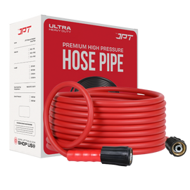 JPT Ultra Heavy-Duty 8MTR Flexible High Pressure Washer Hose Pipe | Standard M22 x 15MM Thread | Up To 450Bar / 6525PSI | PVC + PE Layers Build | Tangle & Kink Free Design