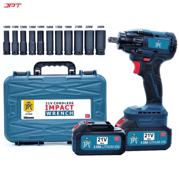 JPT Combo 21V Monster Beastly Cordless Impact Wrench | Brushless Powerful Motor | 450N.M Torque | 2800RPM Speed | 1/2