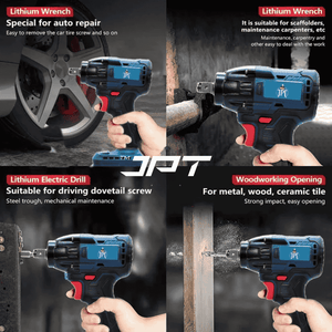 JPT Combo 21V Monster Beastly Cordless Impact Wrench | Brushless Powerful Motor | 450N.M Torque | 2800RPM Speed | 1/2
