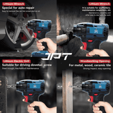 Buy JPT 21v heavy-duty monster beastly 450nm cordless impact wrench with 10pcs deep impact socket set at best price online in India. Buy Now