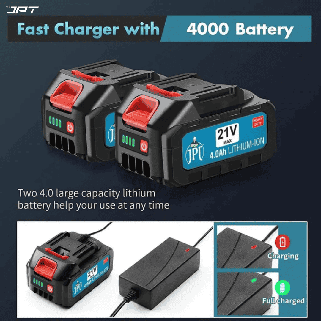 JPT 21V Monster Beastly Cordless Impact Wrench | Brushless Powerful Motor | 450N.M Torque | 2800RPM Speed | 1/2