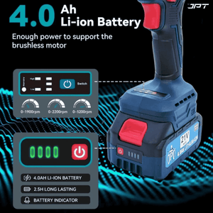 JPT 21V Monster Beastly Cordless Impact Wrench | Brushless Powerful Motor | 450N.M Torque | 2800RPM Speed | 1/2