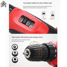 JPT 12V Powerful Cordless Drill Machine | 1350 RPM Speed | 18N.M Torque | 10MM Chuck | 2 Speed Gear | 1500mAh Battery | RENEWED