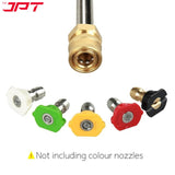 Buy the JPT combo of a 20-inch 30-degree bend extension rod with a rotating turbo nozzle at the best price. Get all your pressure washer accessories only at JPT