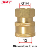 Buy now the JPT 5-piece 1/4" quick connect universal pressure washer nozzle tips with 1/4" quick connector combo at the lowest price online in India. Buy Now 
