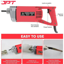 Buy now the JPT heavy-duty 1050W pure copper motor concrete vibrator machine with 1.5m and 2m concrete vibrator needles at the best price online in India.