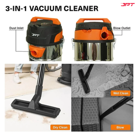 Buy now the JPT Pro Series 35L wet and dry vacuum cleaner, featuring wet and dry cleaning with blower function all at the lowest price in the market. Buy Now