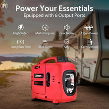 JPT Proseires Genworx 1000W/1.0KW Small and compact Manual Start Inverter Petrol Generator Lightweight, With Advanced Frequency Control, Ideal for Camping, Outdoor Events & Home Backup Power