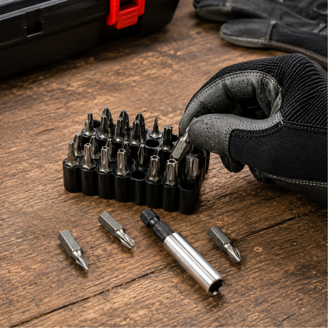 JPT 33-Piece Screwdriver Bit Set, S2 Taiwan Steel, Magnetic Bit Holder, Ultra Heavy Duty