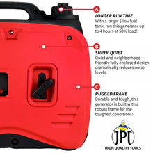 Get a constant power supply during emergencies or outdoor adventures with the JPT Genworx portable 2200W electric generator. Order yours online today!