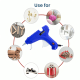 JPT 60W / 100-240V / 50-60 Hz Adjustable Hot Melt Glue Gun With On / Off Switch | LED Light | Easy Grip | Used It For Repairs Plastic, Wood, Metal Products, Art and Crafts