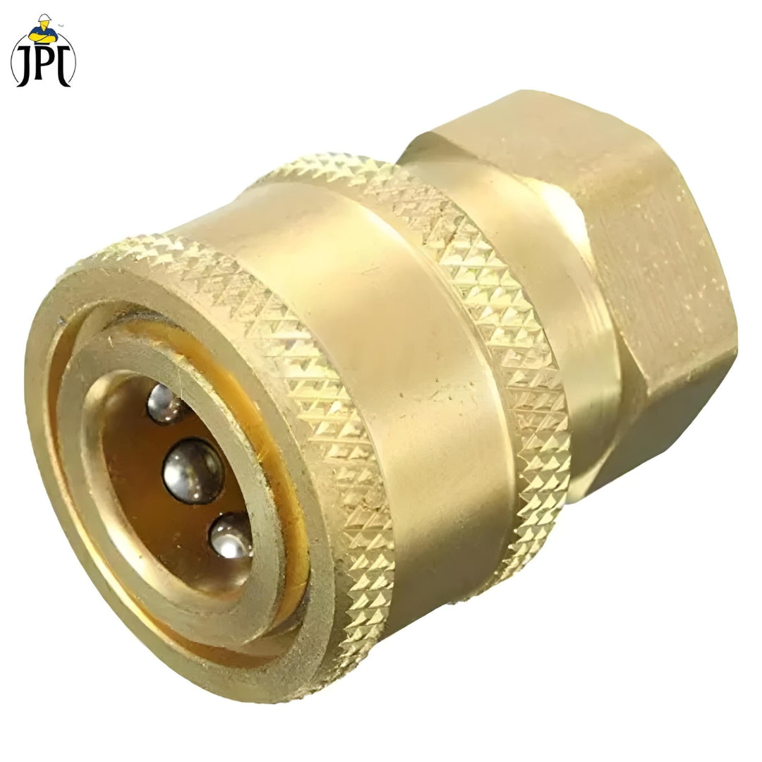 Buy now JPT pressure washer combo which inlcudes 10"/25cm extension rod, one quick connector, and 5pcs 1/4" universal pressure washer nozzle tips at best price.