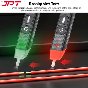 JPT Non-Contact 12-volt to 1000-volt AC Electric Tester | Tester for Live/Zero Wire | Features Advance Audible Alarm & LED Flashlight | Best for Electricians, Technicians, Ad Home Use