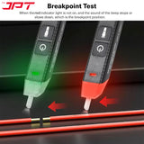 JPT Non-Contact 12-volt to 1000-volt AC Electric Tester | Tester for Live/Zero Wire | Features Advance Audible Alarm & LED Flashlight | Best for Electricians, Technicians, Ad Home Use