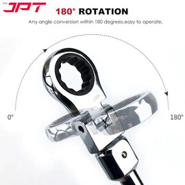Buy now the JPT heavy-duty 8-piece changeable flex head ratchet spanner ranging from 8 to 19mm wrench head at the most affordable price in India online.
