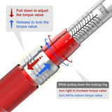 JPT 1/2 Inch Square Drive Torque Wrench, 5-110N.m, Bi-Directional Ratchet for Car Repair, Adjustable Precision Tool for Automotive, Motorcycle, and Bicycle Maintenance