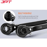 JPT 19-21MM Hexagon Scaffold Quick Wrench | Double Openings Head Ratchet Spanner | Pointed Tail Ratchet Wrench for Automotive Service