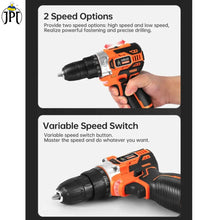 JPT Pro Plus Series 12-Volt Cordless Drill Machine | 30Nm Torque | 1550 RPM Speed | 18+1 Clutch Setting | 10mm Keyless Chuck | LED Light | 1500mAh Li-Ion Battery | Fast Charger