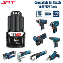 Buy the JPT 12V 2000mAh power tool battery, the perfect replacement to complete your work with more power and efficiency. Compatible with Bosch GBA 12V.