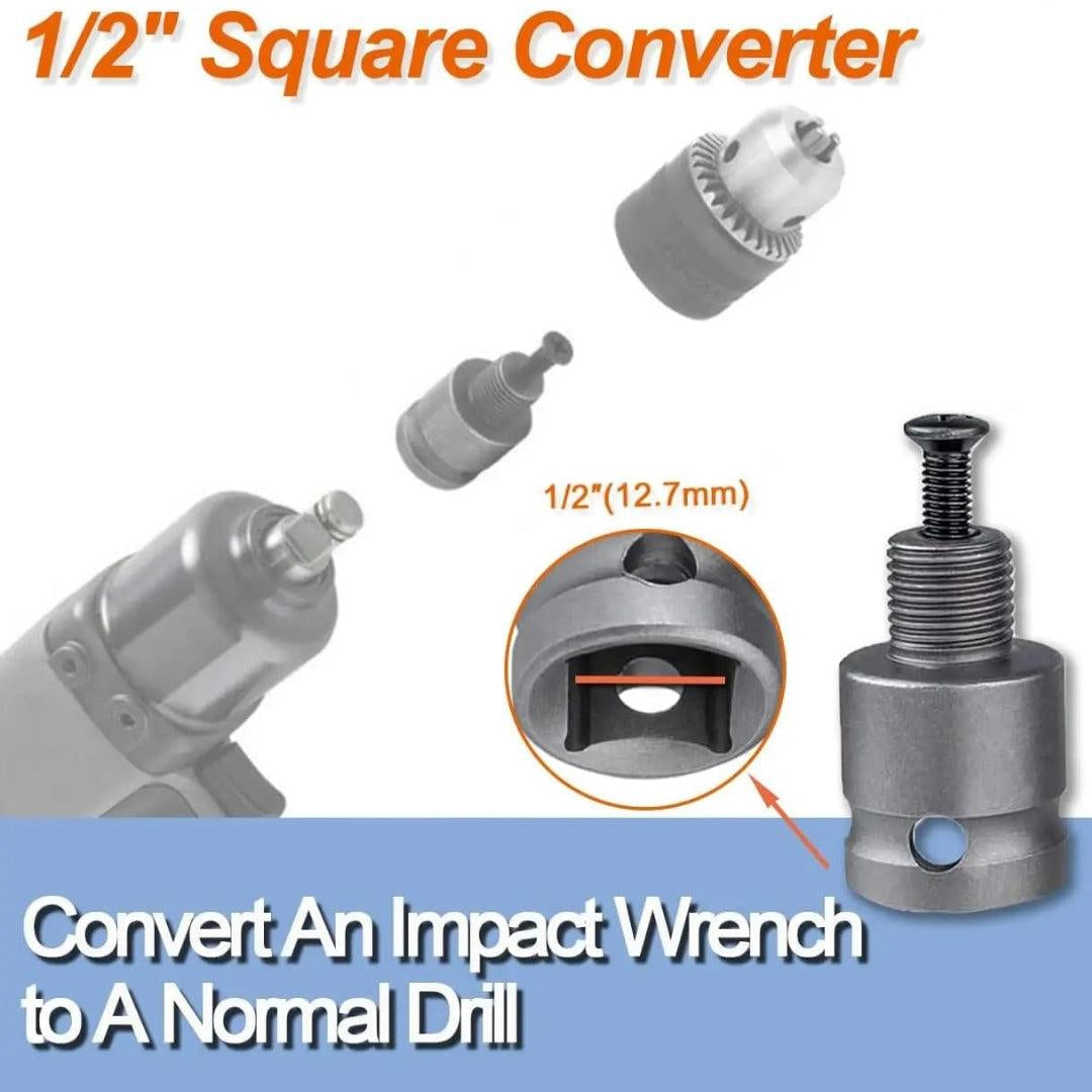 JPT Drill Chuck Adopter For Impact Wrench 1/2" Shank