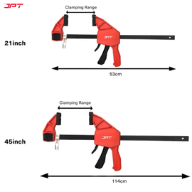 Buy now the JPT Pro Series 21" bar clamp at the best price. This clamp offer you 2-in-1 functionality, i beam structure, quick release trigger, and much more.
