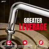 Buy JPT 9-piece CR-V Torx Allen key set (T10–T50) with 5-inch L-type design for extra leverage. Heavy duty cr-v hex key set for bike, car and workshop repair.