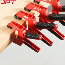 JPT 3pcs Ultra Heavy-Duty Spring Clamp Combo Set | 2.5", 3" And 4" Spring Clamp | Reinforced Body with Hardened Steel Spring | 45° Rotating Pads | Strong Grip Woodworking & Carpentry Clamp for Workshop & DIY Use