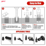 Buy JPT 25-piece damaged screw extractor set, that includes the most commonly used and needed screw extractors to handle damaged fasteners easily. Buy Now
