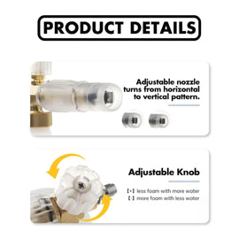 Buy the JPT combo now, which includes a heavy-duty foam lance, pressure washer gun, and 10" extension rod for powerful, effortless results. Buy Now!
