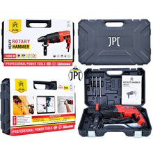 JPT-26H SDS-Plus 26MM Pro Heavy Rotary Hammer | 1050W | 1200 RPM | 3.0 Joules | 4900 BPM | 4 Functions | SS Depth Gauge | Auxiliary Handle | Forward & Reverse