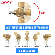 Buy now the JPT 180° rotation pivoting coupler with 1/4-inch quick connect at best price. Shop all pressure washer accessories at one-stop shop JPT Tools.