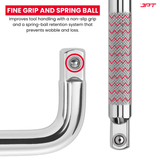 Buy the JPT 9+1 Piece Socket Set with L-Spanner, available in 8mm, 10mm, 12mm, 13mm, 14mm, 17mm, 19mm, 22mm, and 24mm sizes, all at the best price.