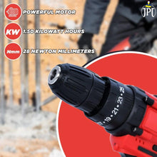 Get JPT 21v impact cordless drill machine at the best price online. This drill offer 28Nm torque, 1350rpm speed, 25+3 setting modes, and more features. Buy Now