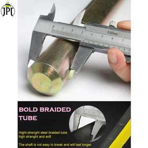 JPT Heavy Duty 2-Metre Flexible Concrete Vibrator Needle | 35 Mm Manganese Steel Tape | Double Steel Wire Braided | Powerful Vibration For Professional & DIY Concrete Contraction