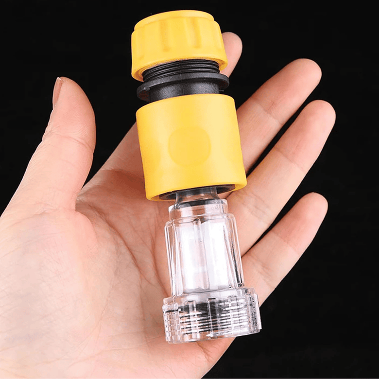 JPT Heavy Duty Universal Inlet Quick Connector & Transparent Inlet Filter Accessory | Compatible with All Pressure Washer Brands | Ideal for High Pressure Washers & Gardening