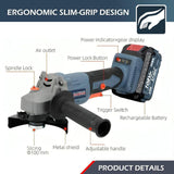 Buy the JPT heavy-duty brushless 21V cordless angle grinder at the best price, featuring 25% faster cutting compared to other grinders available in the market.