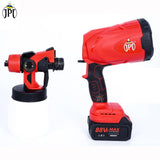 Paint every surface with ease and fun with the JPT cordless paint spray machine. Featuring a brushless motor, adjustable flow rate, and cordless design. Buy Now