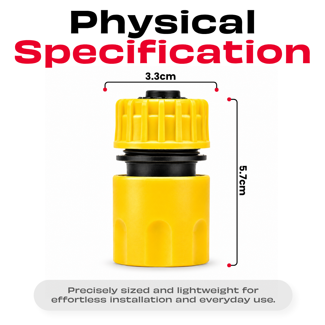 JPT 1/2" Universal Inlet Quick Connector for Higher Pressure Washer | Suitable for JPT, Cazar, Vantro, StarQ, Shakti, Btali, Gaocheng | Pack Of 2