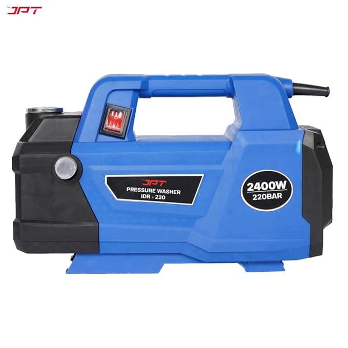 Buy the JPT Old But Gold model IDR pressure washer machine, featuring 2400-watt, 220 bar, 9 l/min water flow rate, portable and durable design, and much more.