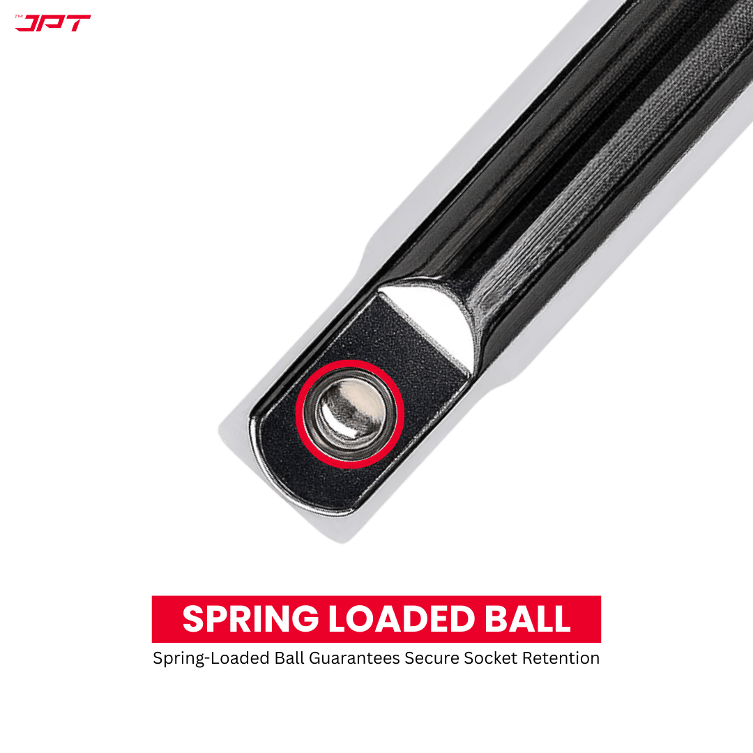 Buy JPT 5Pcs Socket Handle Set with 1/2" drive T-handle, L-handle, and two extension bar for versatile use in DIY, automotive, and household repairs at best price.