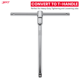 Buy JPT 5Pcs Socket Handle Set with 1/2" drive T-handle, L-handle, and two extension bar for versatile use in DIY, automotive, and household repairs at best price.