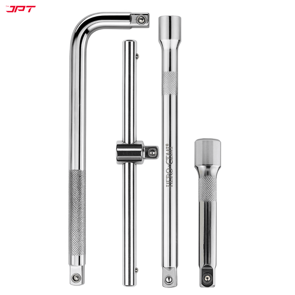 Buy JPT 5Pcs Socket Handle Set with 1/2" drive T-handle, L-handle, and two extension bar for versatile use in DIY, automotive, and household repairs at best price.
