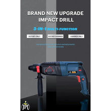 JPT SDS-Plus 26MM Core Rotary Hammer Drill Machine With Chiseling Function | 800W | 1100 RPM | 4 Functions | Depth Gauge | Auxiliary Handle ( RENEWED )