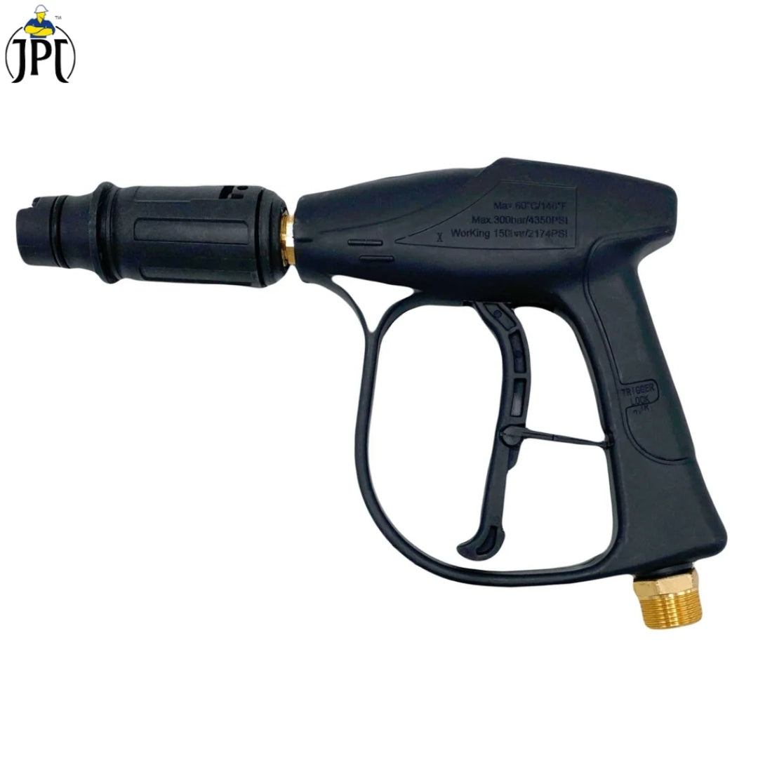 JPT Combo Lite Foam Cannon with Universal High Pressure Washer Gun and 1/4-Inch Solid Brass Quick Connector – Compatible with Most Pressure Washer Brands