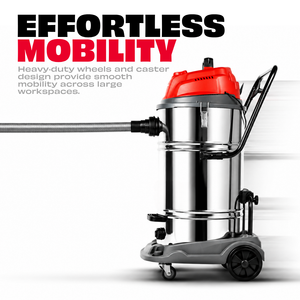 JPT Heavy Duty Commercial 70LTR Vacuum Cleaner | 3000W Double Motor | 28 KPA Suction Power | 70L SS Container | 99.6% HEPA Filtration | Clean Wet & Dry Messes Of Home & Industrial