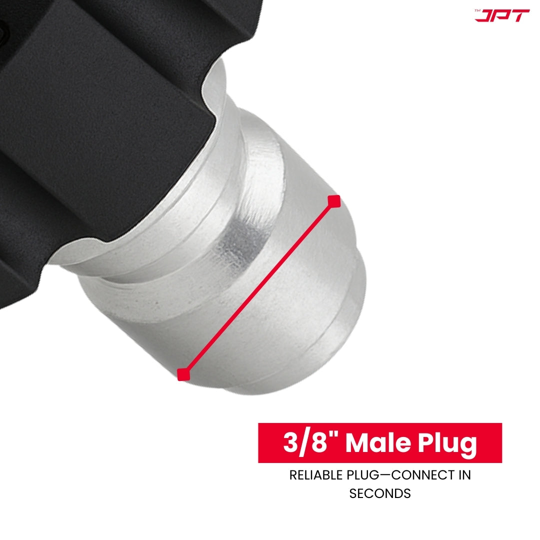 JPT Heavy-Duty Quick Connect Pressure Washer Hose Adapter Set |  M22-15mm to 3/8